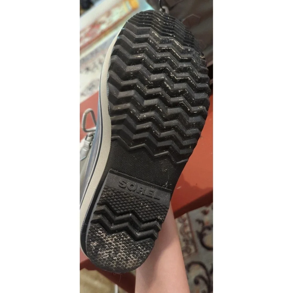 Sorel Women Gray and Black Waterproof Winter Snow Boots US Size 5‎